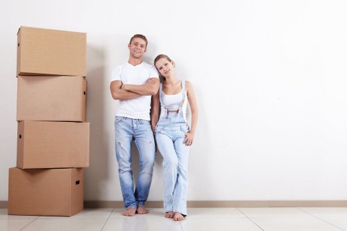 Removals van service supporting a move in South Kensington