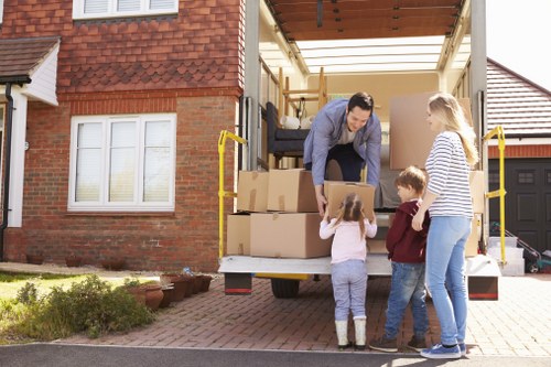 Man with van service helping with local moving in South Kensington
