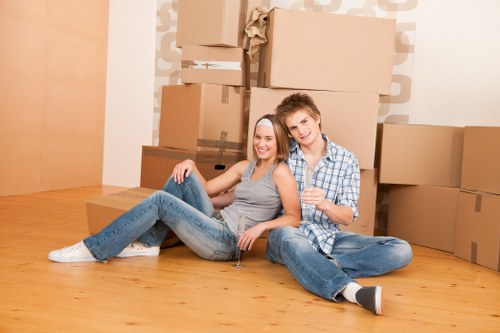 Professional movers handling fragile belongings in South Kensington