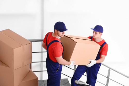 Packing and loading for a man and van job in South Kensington