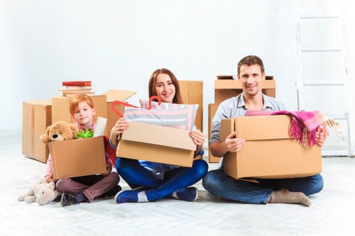 Movers helping with a South Kensington home removal
