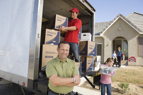 Professional house removals team working in South Kensington