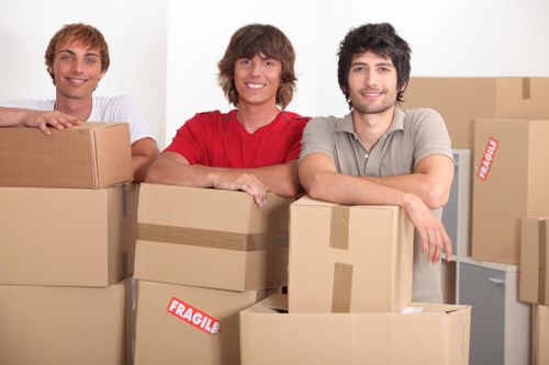 Delivery van completing a lawful moving and waste transfer service