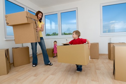 Furniture being moved safely by a South Kensington man with a van service