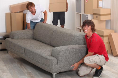 Man with van team supporting a small relocation in South Kensington