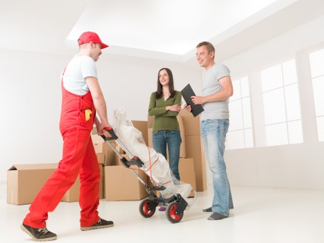 Checklist and packing materials prepared for a local home move